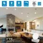 HYPERLITE 12 Pack 4Inch Ultra-Thin Downlight with Junction Box 9W Aluminum Canless LED Recessed Lighting IC Rated, 585Lm, Dimmable, 5000K Daylight, CRI>90, Recessed Slim LED Panel Lights - ETL&ES