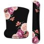 iLeadon Keyboard Wrist Rest Pad and Mouse Wrist Rest Support Mouse Pad Set, Non Slip Rubber Base Wrist Support with Ergonomic Raised Memory Foam for Easy Typing & Pain Relief, Adorable Peony Flower