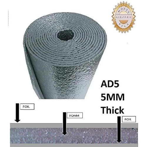 US Energy Products - 4 x 15 Roll (60 Sqft) Car Van Truck SUV RV Camper Vehicle Insulation Sound Deadener & Radiant Heat Barrier Mat - Automotive Lightweight Thermal Insulation (AD5 1/4inch Thick)