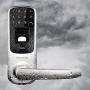 Ultraloq UL3 Fingerprint and Touchscreen Keyless Smart Lever Door Lock (Satin Nickel) | 3-in-1 Keyless Entry | Secure Finger ID | Anti-peep Code | Premium Construction Material | Match Home Aesthetics