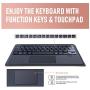 Keyboard Case for New iPad 8th Generation 10.2 inch 2020 / 7th (10.2 2019) / iPad Air 3rd Generation 10.5 2019/iPad Pro 10.5 2017– Stable Touchpad Function- (10.2/10.5'', Rose Gold)