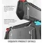 Dockable Case for Nintendo Switch, Mumba [Blade Series] TPU Grip Protective Cover Case Compatible with Nintendo Switch Console and Joy-Con Controller (Black)