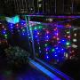 ZIMINGU LED Icicle Lights,LED Curtain Light,96LEDS 13FT 8 Modes,RGB Decorations Fairy Lights for Holiday Party Yard Garden Wedding Bedroom Patio Christmas (Multicolor, 4M)