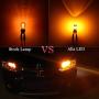 Alla Lighting 3157 LED Bulbs Super Bright 3156 3056 3157KX 4157 3457 4157NAK 3757 T25 Wedge LED Turn Signal Blinker Lights, Amber Yellow