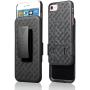 Aduro iPhone SE2/8/7/6/6s Holster Case, Combo Shell & Holster Case - Super Slim Shell Case with Built-in Kickstand, Swivel Belt Clip Holster for Apple iPhone SE 2nd Gen (2020) 8, 7, 6, 6s