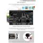 Android Car Stereo DVD Bluetooth Head Unit Double Din in Dash 6.2 inch Auto Radio Digital Media System Support WiFi Mirrorlink/Carplay USB SD MP3/MP4 1080P Equalizer Subwoofer External Microphone