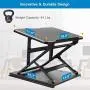 HUANUO Adjustable Laptop Stand for Desk - Easy to Sit or Stand with 9 Adjustable Angles, Laptop Riser Reduces Neck Pain, Fits 15.6 Inch Laptop & Notebook, Height Adjustable Computer & Tablet Riser