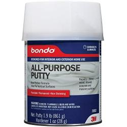 Bondo All-Purpose Putty, Designed for Interior and Exterior Home Use, Paintable, Permanent, Non-Shrinking, 1.9 lb., 1-Quart