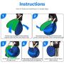 Neewer Chromakey Backdrops, Double-Sided Green Screen and Blue Screen, 2-in-1 Collapsible and Reversible Background for Photography, Gaming and Live Streaming, 5’×6.6’/1.5m×2m