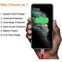 iPhone Charger, AOLIPLUS 6FT LED Lightning Cable [Apple MFi Certified ] USB Charging/Sync Lightning Cord Compatible with iPhone SE 11 11 Pro 11 Pro Max Xs MAX XR X 8 7 6S 6 5, iPad and More - Red