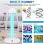 UV Light Sanitizer, UVC Disinfection Lamp, Remote Control Germicidal Lamp Steriliser Light Ultraviolet Ozone Sterilization for Home Kills 99% of Germs Viruses,38W