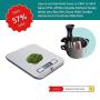 Digital Kitchen Scale Food Multifunction Accuracy Scale LCD Display 11LB 5KG, Food Scales Digital Weight Grams and Oz (Stainless Steel) by Moss and Stone