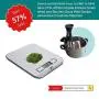 Digital Kitchen Scale Food Multifunction Accuracy Scale LCD Display 11LB 5KG, Food Scales Digital Weight Grams and Oz (Stainless Steel) by Moss and Stone