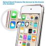 ULAK Soft TPU Bumper PC Back Hybrid Case for iPod Touch 6/iPod Touch 5/iPod Touch 7 - Retail Packaging - Clear Slim