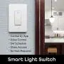 Geeni TAP Smart Light Switch, White, 1 Switch - No Hub Required - Requires Neutral Wire - Smart Light Switch Works with Amazon Alexa, Google Assistant &, Requires 2.4 GHz Wi-Fi