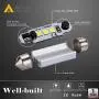 Alla Lighting DE3022 DE3175 LED Bulb Xtremely Super Bright 31mm CAN-BUS Festoon DE3021 3175 6428 3030 SMD Cars Trucks LED Interior Dome Map Trunk Step Courtesy Lights, 6000K Xenon White