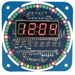 OKBY DIY Clock Set - DIY DS1302 LED Light Digital Electronic Clock Set 51 MCU Learning Starter Kit
