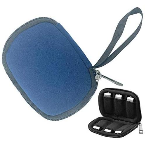 Flash Drive Case, Storage Bag for USB Flash Drive JBOS Electronic Accessories Organizer Holder for USB Flash/DriveThumb Drives/Pen Drives/Jump Drives (6 Capabilities, Blue)