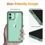 ESR Air Armor Case Compatible with iPhone 11 [Shock-Absorbing] [Scratch-Resistant] [Military Grade Protection] Hard PC + Flexible TPU Frame, for 6.1-Inch, Transparent Dark Green