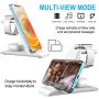 HATALKIN 3 in 1 Wireless Charging Station Compatible with Apple Products Multiple Devices Apple Watch SE 6 5 4 3 2/ iPhone 12/11/ Pro Max/X/XS/XRSE/8 Plus AirPods Pro/2 QI Fast Wireless Charger Stand