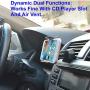 Pelotek: CD Slot Phone Mount ✮ Car Air Vent Mount ✮ Dynamic Dual Function CD Player Phone Mount Air Vent Mount ✮ Versatile Durable Universal Design Fits All Cell Phones GPS Mini Tablets Up to 6” inche