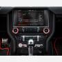 TopDall Red Aluminum Headlight Volume Tune Control Knob Cover Ring Trim Interior Accessories for Ford Mustang