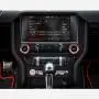 TopDall Red Aluminum Headlight Volume Tune Control Knob Cover Ring Trim Interior Accessories for Ford Mustang