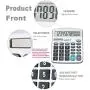 Calculator, BESTWYA Dual Power Handheld Desk Calculator with 12 Digit Large LCD Display Big Sensitive Button (Silver, Pack of 2)