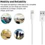 USB Wall Charger 3.1A Dual Port Travel Power Adapter with 6 Feet Data USB Charging Cord Compatible with iPhone 11/11Pro/11 Pro Max/Xs/XR/X/8/7/6 Plus, iPad