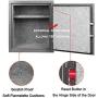 AEGIS 1.04 cu.ft Fireproof Safe Electronic Security Safe Box-Safes and Lock Boxes, Money Box, for Home Hotel Office Cash Jewelry,Battery and Keys Included