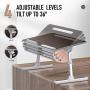 Laptop Desk for Bed, Sopownic Laptop Bed Tray Table Adjustable Height Foldable Legs, Portable Stand Bed Desk for Notebook Ipad, Wooden Tablet Table for Couch/Sofa, Ideal for Breakfast/Working/Picnic
