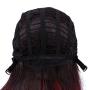 SinRany Women Long Wave Ombre Brown Dark Red Wig Halloween Cosplay Costume Hair