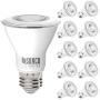 Sunco Lighting 10 Pack PAR20 LED Bulb, 7W=50W, Dimmable, 2700K Soft White, E26 Base, Indoor/Outdoor Spotlight, Waterproof - UL & Energy Star
