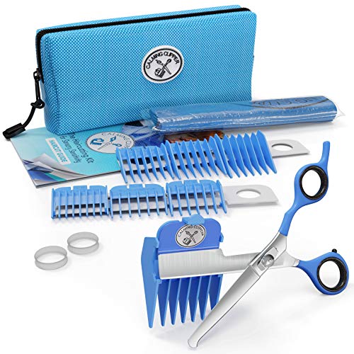 Calming Clipper Haircutting Kit for Children with Autism and Sensory Sensitivity, Right-Handed, (Includes Barber Cape)