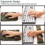 Mouse Pad Wrist Support Set - Keyboard Wrist Rest Pad Bean Bag with Ergobeads, Wrist Pain Relief for Easy Typing, Office, PC, Laptop, Skin-Friendly & Breathable, Washable & Durable, Camouflage