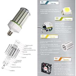 200W LED Corn Light Bulb, 28000 Lumens 800W Equivalent, 5000K Daylight LED Bulb, E39 Mogul Base, Large Area Lamp Replacement for Workshop, Street, Garage, Warehouse High Bay Lighting, DLC & UL Listed