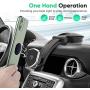 Magnetic Phone Car Mount - FITFORT Universal Dashboard Car Phone Holder with Strong Suction Cup and Comes with Air Vent Holder Compatible with Apple iPhone 11/XR/Xs/8/7/6S & Android Phones