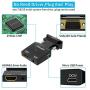 VGA to HDMI Adapter, QGeeM VGA to HDMI Adapter with Audio/1080p Video Output,VGA to HDMI (Male to Female) Converter Dongle adaptador for Monitor,Computer,Laptop,Projector,VGA to HDMI Converter
