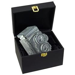 Fotodiox Crystal TLR Camera Display Model - 4/5 Sized Replica of Rolleiflex 2.8 Camera with Zeiss Planar 80mm Lens; Paperweight, Book Shelf, Bookends, Paper Weight