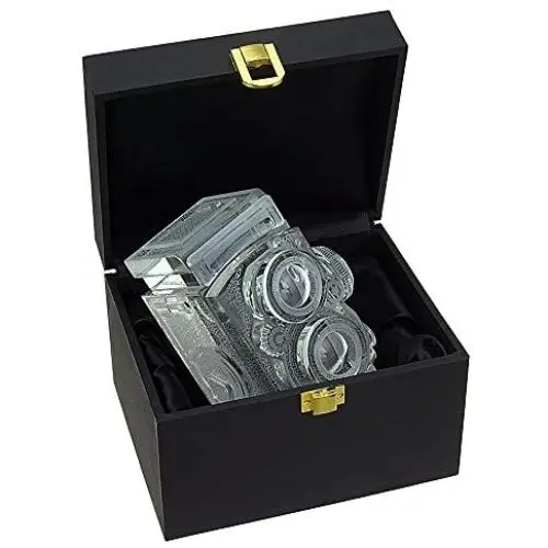 Fotodiox Crystal TLR Camera Display Model - 4/5 Sized Replica of Rolleiflex 2.8 Camera with Zeiss Planar 80mm Lens; Paperweight, Book Shelf, Bookends, Paper Weight Fotodiox Crystal TLR Camera Display Model - 4/5 Sized Replica of Rolleiflex 2.8 Camera with Zeiss Planar 80mm Lens; Paperweight, Book Shelf, Bookends, Paper Weight