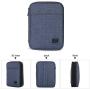 BAGSMART Electronic Organizer Double-Layer Travel Cable Organizer Electronics Accessories Cases for Cables, iPhone, Kindle, USB, Blue