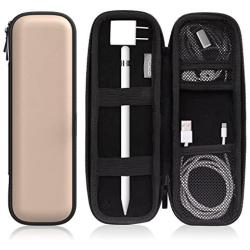 MoKo Holder Case Fit i-Pencil/i-Pencil 2, PU Leather Case for Samsung Stylus Pen Surface Pen, Fit New iPad 8th Gen 2020/7th Gen 10.2/iPad Air 4th Gen/iPad Pro 11 & 12.9 2020 - Rose Gold