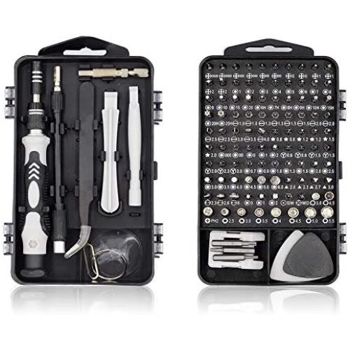 Mini Precision Screwdriver Set - 122 in 1 Small Magnetic Screw Driver Bit Set Craftsman Screwdrivers Set Repair Tool Kit for iPhone X, 7, 8, Laptop, Computers, Watch, Glasses, Car, Camera, Electronics