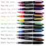 Thorntons Office Supplies Novice Disposable Fountain Pens Pack of 12 Medium Point Assorted Business Colors 6 Black Ink 4 Blue Ink 2 Red Ink - Reusable Drawing Journaling Hand Lettering Calligraphy