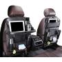 Car Back seat Organizer with Foldable Table Tray, PU Leather Car Back seat Organizer for Babies Toys Storage with Foldable Dining Table Holder Pocket for Baby and Kids