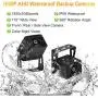 Car Backup Camera System Rearview Mirror with DVR Function 1080P HD 7 Inch Monitor Waterproof Night Vision Rear Veiw Camera for Truck Trailer Heavy Box RV Camper Bus 12V-36V