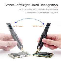 NewHail DT71 Mini Digital Tweezers Portable Multi Testers LCR/ESR Meter SMD Tester, Diode Resistor Capacitor Voltage Frequency 10KHz Signal Generator LED Display Auto Scan with Spare Test Leads