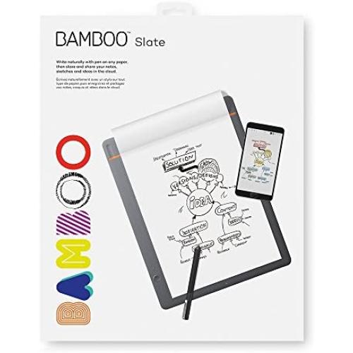 Wacom Bamboo Slate Smartpad Digital Notebook, Large (A4/ Letter Size), CDS810S