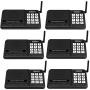Intercoms Wireless for Home - GLCON 6 Pack Long Range 1 Mile Wireless Intercom System 10 Channel 3 Code - Room to Room Home Intercom System for Business House Office Gate Restaurant Elderly