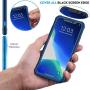 ORETECH Designed for iPhone XR Case, with[2 x Tempered Glass Screen Protector] 360 Full Body Shockproof Anti Scratch Protection Cover Hard PC Soft Rubber Silicone Case for iPhone XR 6.1 2018 Blue